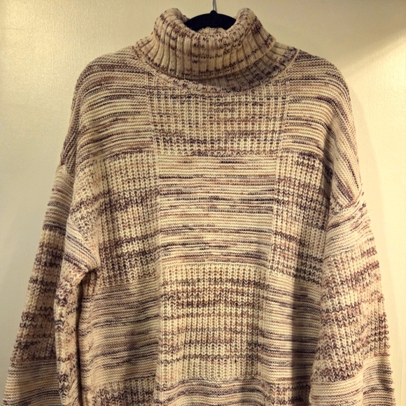 Liz Claiborne Womens Turtleneck Sweater XXL Beige New With Tags - Picture 1 of 6